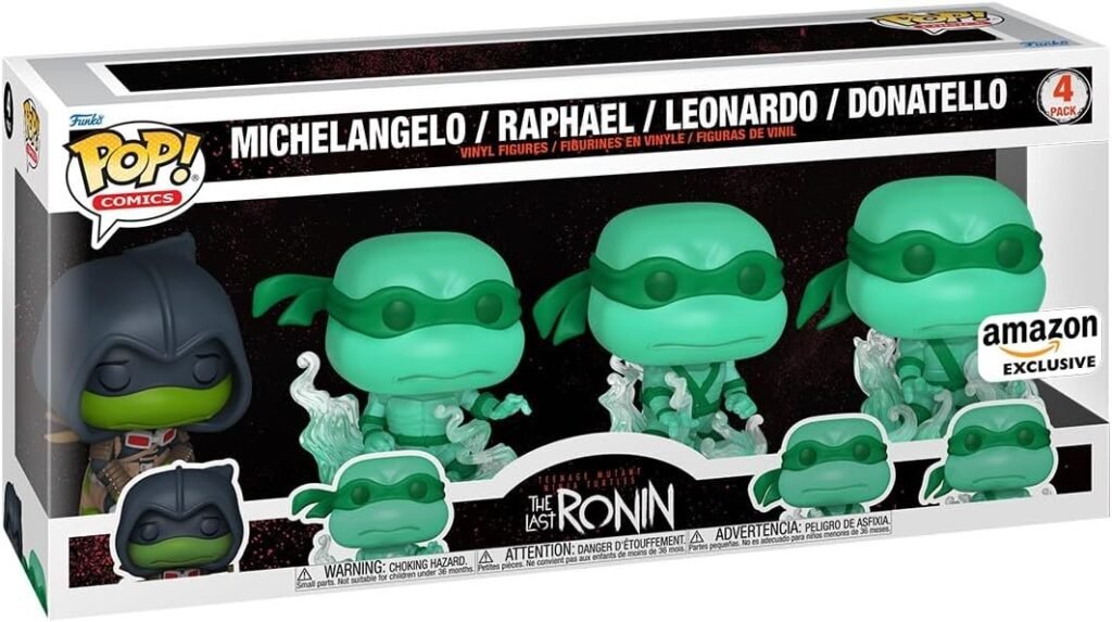 Funko Pop Michelangelo, Raphael, Leonardo, Donatello The Last Ronin Amazon Exclusive
